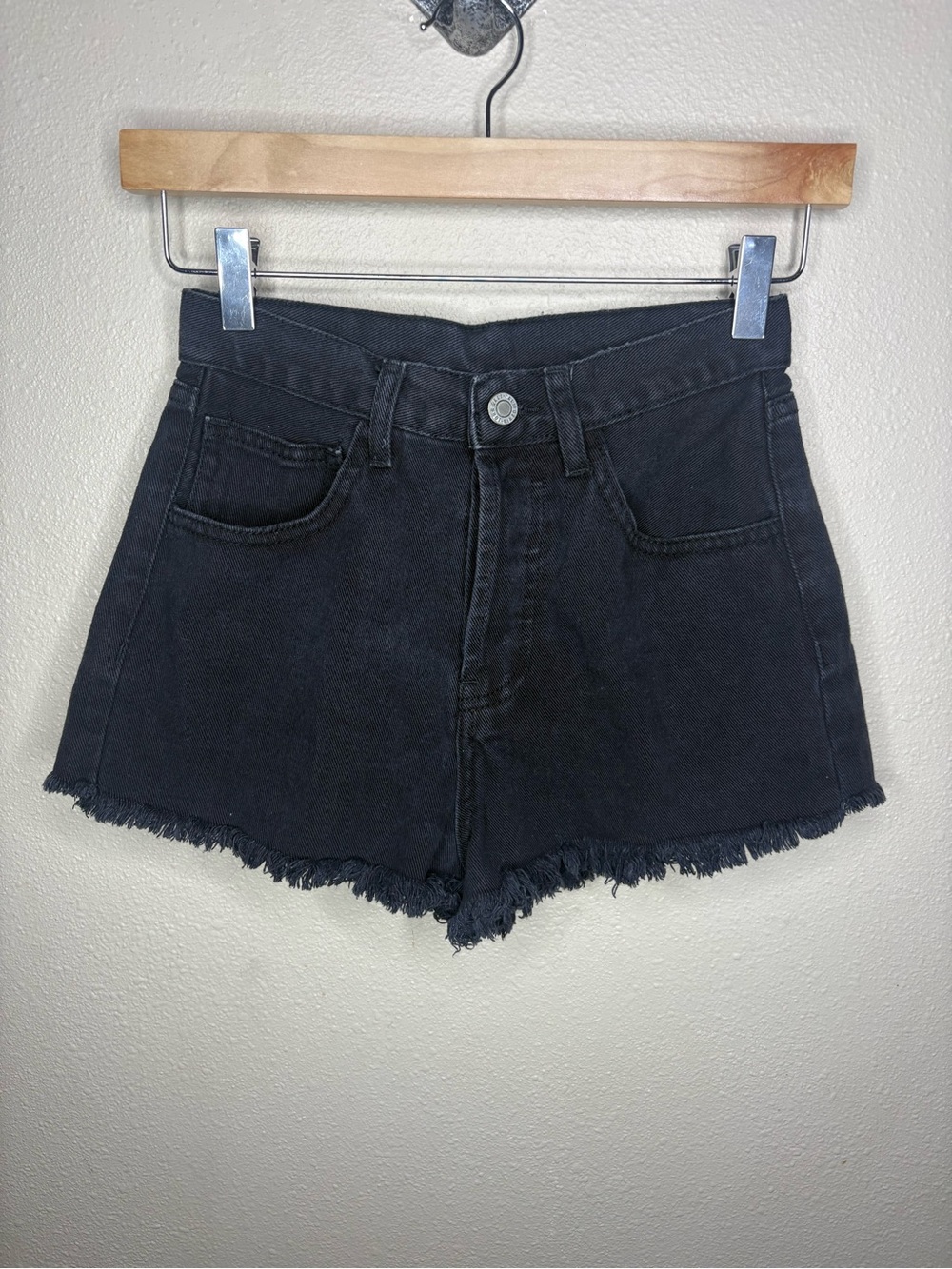 ✨SHEIN ✨NEW- Black Denim Cutoff Shorts/ Small